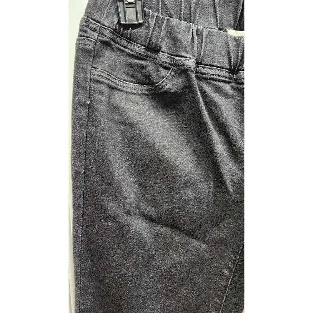 EILEEN FISHER Black Denim Skinny Jeans With Elastic Waistband - Picture 5 of 13